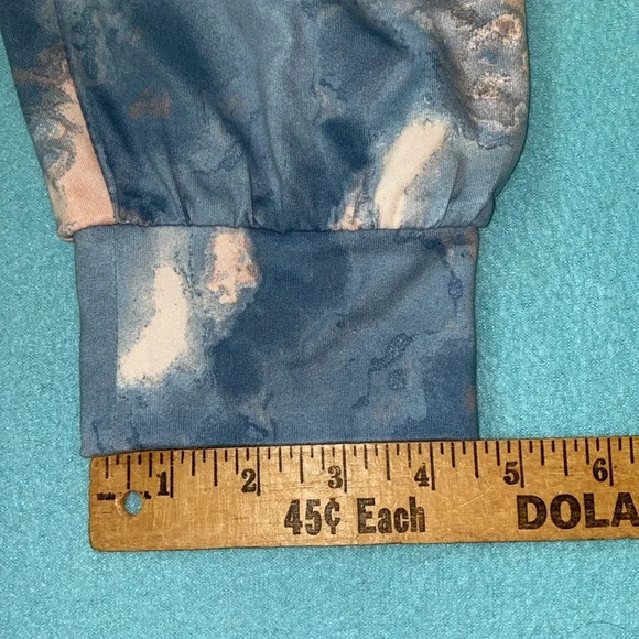 ANY BODY joggers lightweight elastic waistband drawstring pink blue NEW size M - Picture 12 of 13